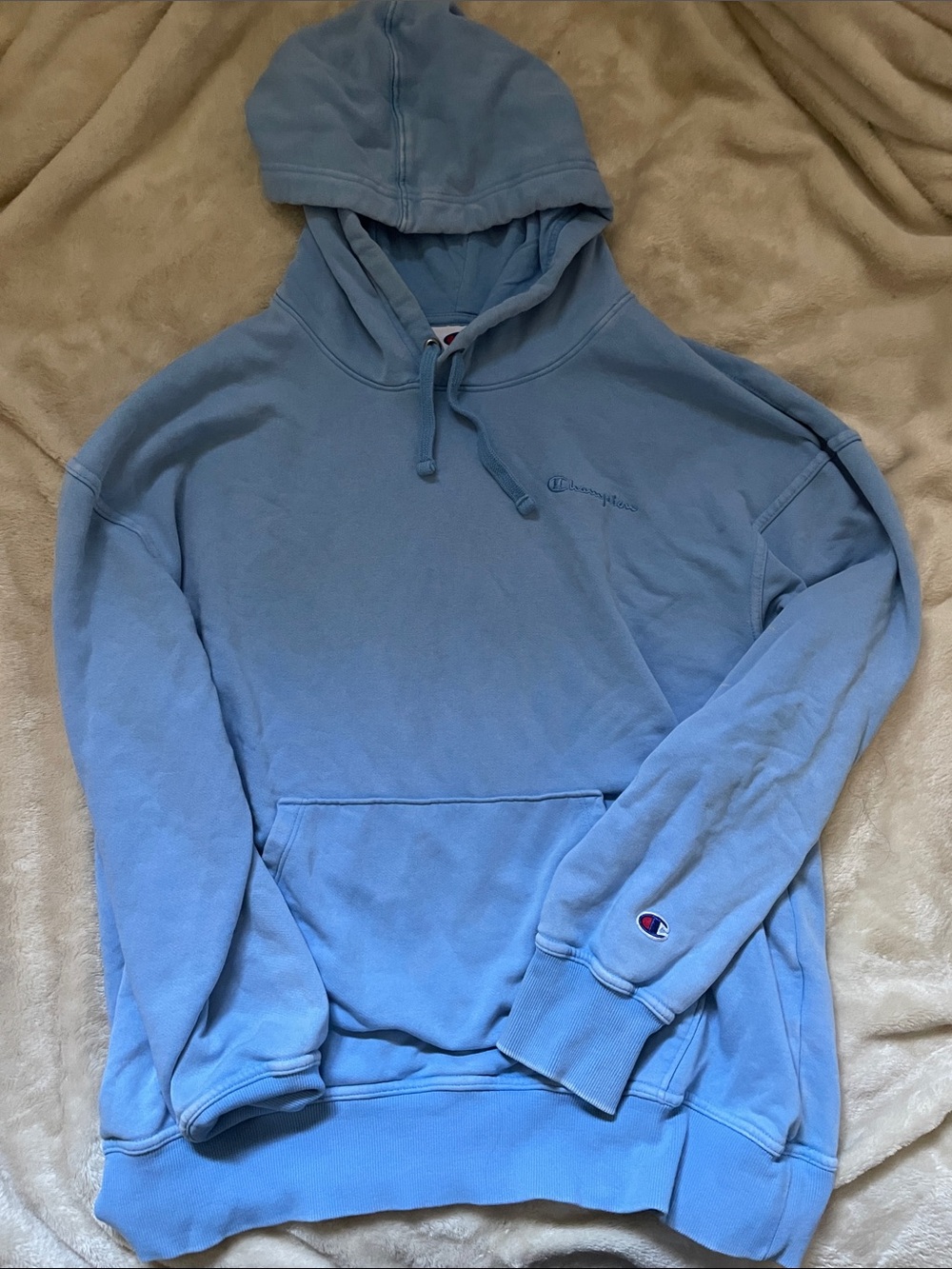 Champion Men’s Sky Blue Pullover Hoodie